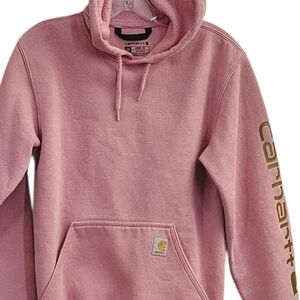 Carhartt Dusty Rose Pink Hoodie w Kangaroo Pocket